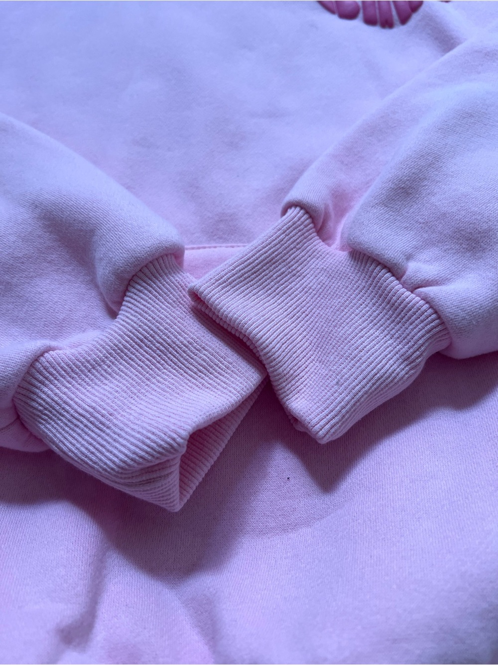 EDIKTED “MAJOR LOVE” Pink Hoodie — Size Small - Picture 6 of 14